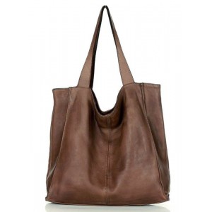 34■ Shopper Damen Schwarz & Beige Leder Tasche mit reißverschluss
